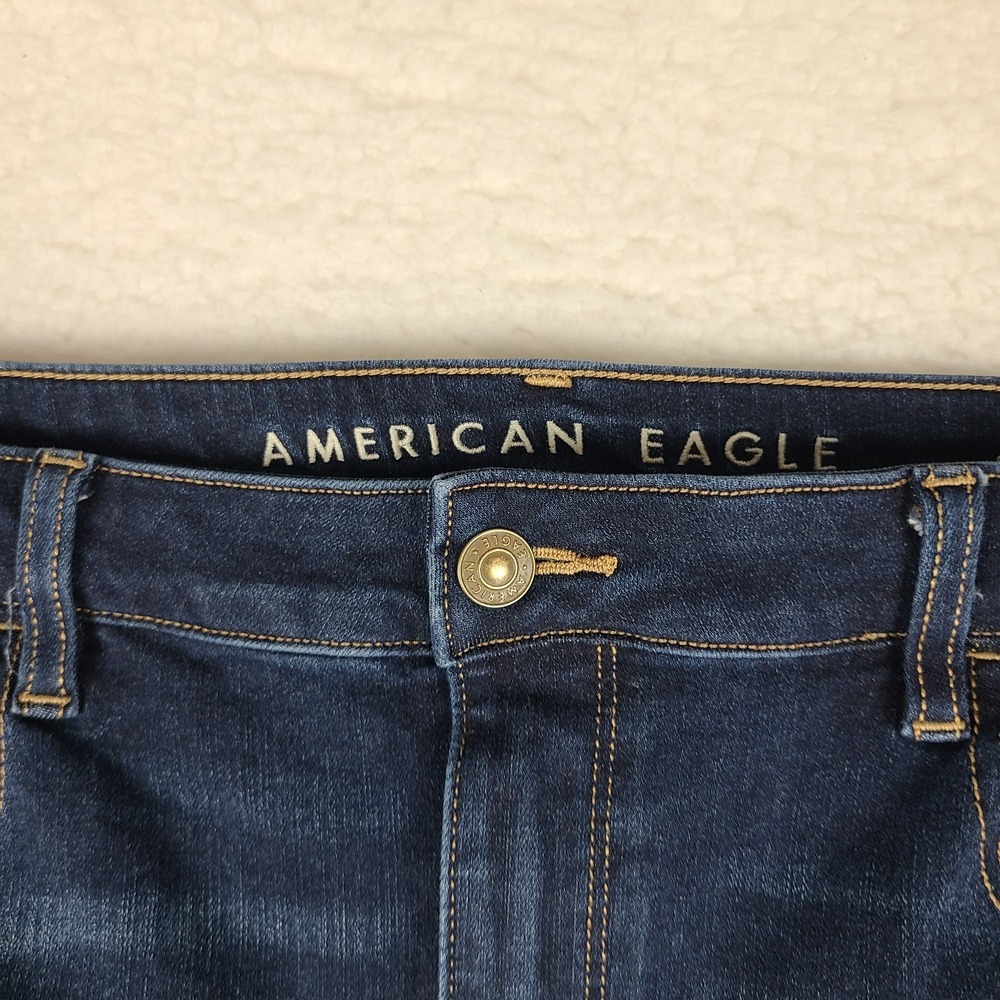 American Eagle Jeans Womens 14 Blue Highest Rise Jegging 360 Next Level Stretch - Picture 3 of 14